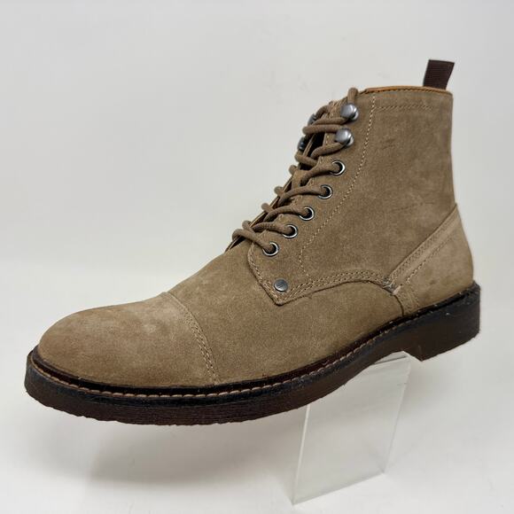 Steve Madden Ankle Boots Cap Toe Suede Brand New W/O Box Mens 9 Brown S-1539 main image 16